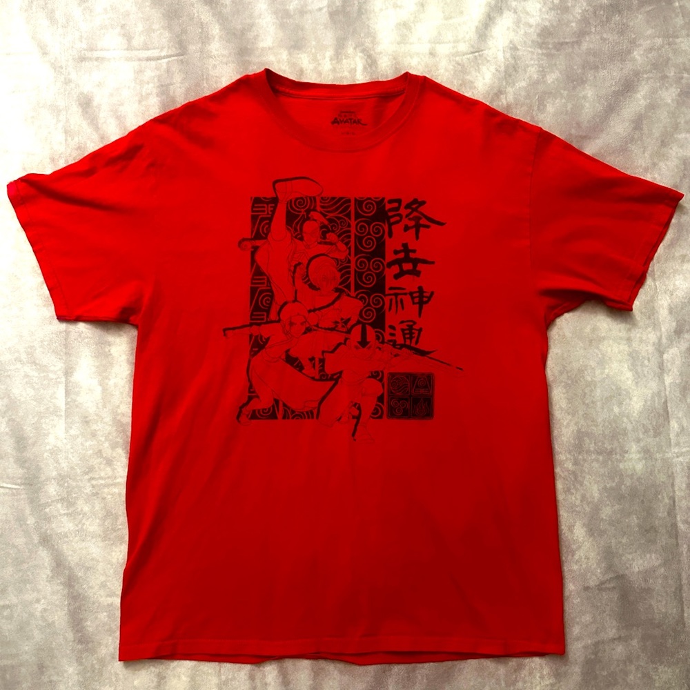 Nickelodeon Avatar T-Shirt in Red, size L